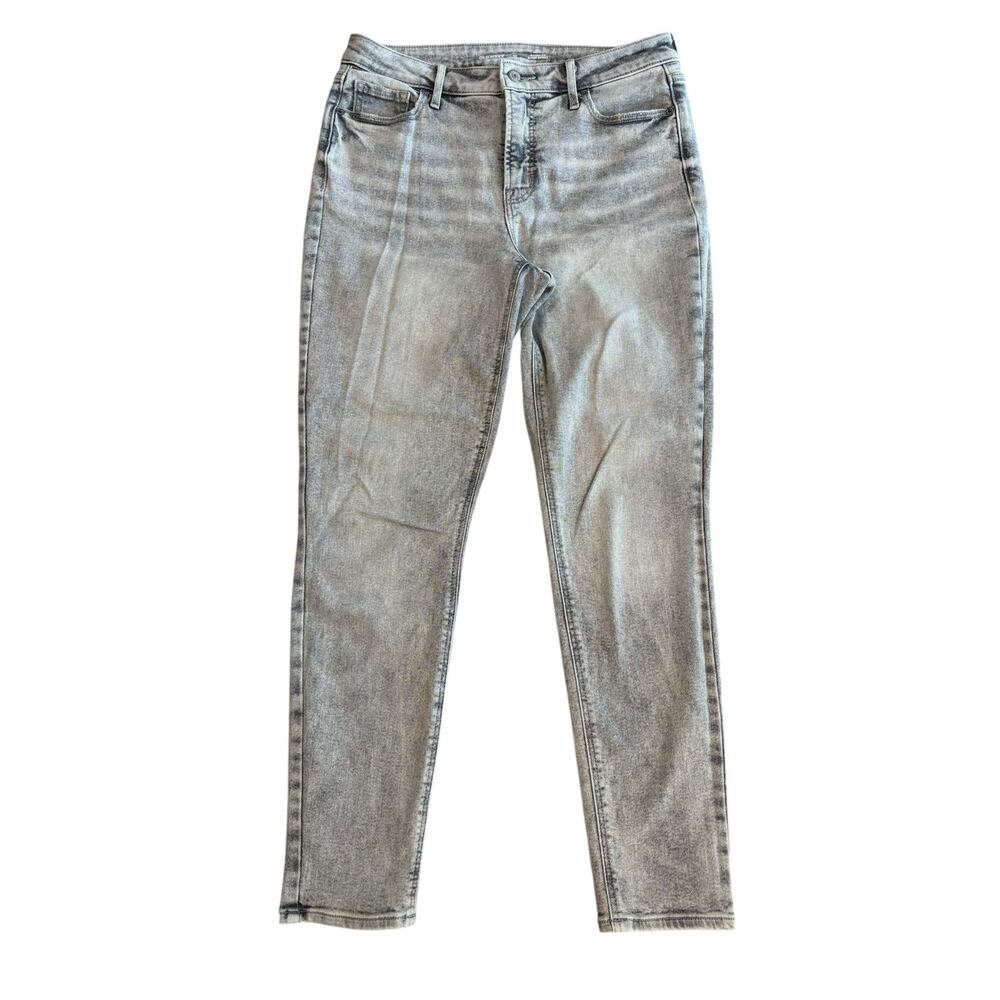 OLD NAVY GRAY ROCKSTAR SUPER SKINNY JEANS SIZE 10